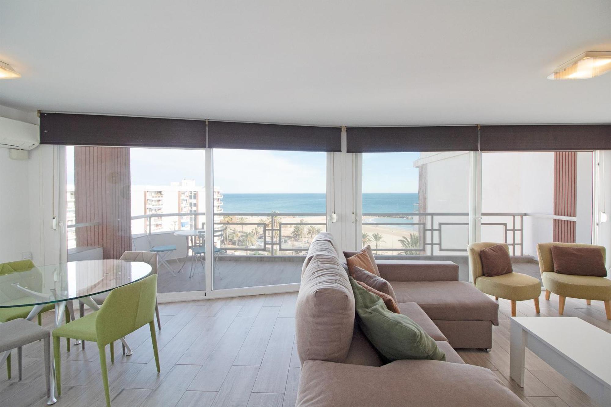 Global Properties, Apartamento Con Terraza E Increibles Vistas Al Mar Puerto de Sagunto Exterior photo